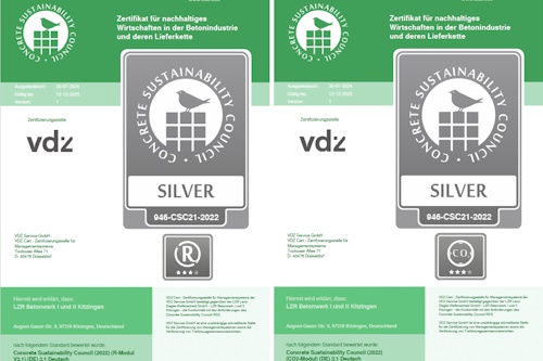 Nachhaltigkeitszertifikate für LZR: CO2- Modul & R-Modul in Level 3